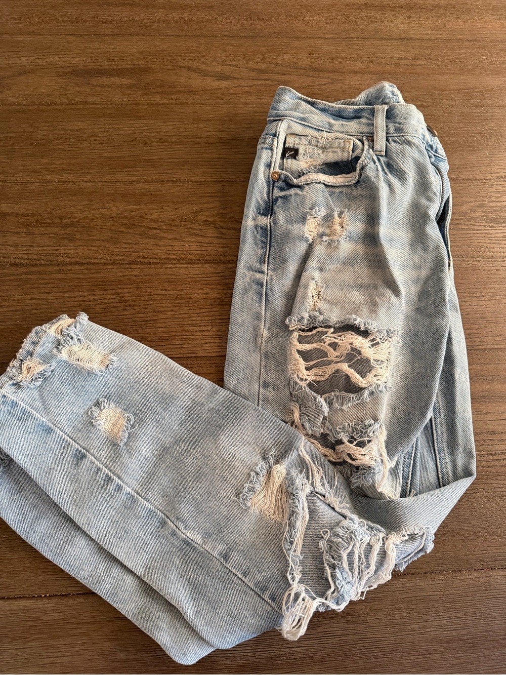 KanCan Light Blue Ripped Boyfriend Jeans